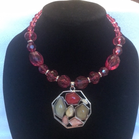 Bundle lot 6 retro glam style statement beaded collar/choker necklace - Picture 3 of 16